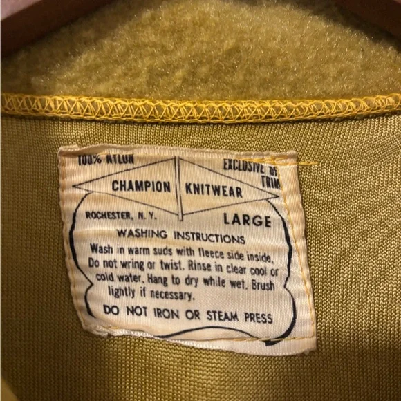VTG 50s 60s Champion Knitwear Zip-up Shooting Shirt